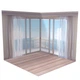 Виниловый угловой фотофон 120x120см, Frontlit 450 г/м2 №58438 - изображение 1