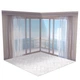 Виниловый угловой фотофон 120x120см, Frontlit 450 г/м2 №58438 - изображение 2