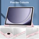Чехол - книжка Glass Magnet Flip Cover для Samsung Galaxy Tab A9 Plus pink - изображение 3