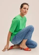 Футболка с подплечниками Mango 27005791 XS Зеленая - изображение 3
