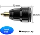 Мото USB зарядка для мотоцикла штекер роз'єм BMW DIN Hella QC 3.0 Type-C PD 30W Металева Green - зображення 2