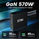 Зарядное устройство HSSNS Multiple USB C: 570 Вт, 8 портов USB C с 5 USB-C и 3 USB-A – зарядное устройство USB C Dual-PD PPS USB C адаптер питания для ноутбука, MacBook, iPad, iPhone, Sumsung и т.д. - изображение 2
