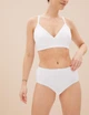 Набір жіночих бавовняних трусиків Marks&Spencer міді High rise shorts 18(46) 5 шт білий - зображення 2