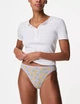 Набір жіночих бавовняних трусиків Marks&Spencer модель High legs 10(38) 5 шт різнобарвний 0012 - зображення 2
