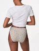 Набір жіночих бавовняних трусиків Marks&Spencer модель High legs 10(38) 5 шт різнобарвний 0012 - зображення 4
