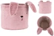 Кошик для зберігання Kite Lovely Rabbit 30х25 см плюшевий Рожевий (K24-3100M-1) - зображення 1