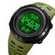 Наручные мужские часы Skmei 2070AGWT с подсветкой 3 АТМ Army-Green/White (7_01140) - изображение 4