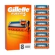 Сменные кассеты для бритья (лезвия картриджи) мужские Gillette Fusion 5 8 шт - изображение 1