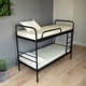 Ліжко двоярусне металеве Tobi Sho RELAX DUO-1 200X80 Чорний - зображення 4
