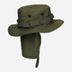 Тактична панама чоловіча MIL-TEC British Boonie Hat with Neck Flap R/S"12326101 L [182] Olive (4046872385612) - зображення 4