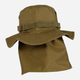 Тактическая панама мужская MIL-TEC British Boonie Hat with Neck Flap R/S"12326105 L [120] Coyote (4046872335457) - изображение 3