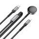 Бездротовий зарядний пристрій HOCO CW54 2-in-1 charging cable iP+iWatch Black (6942007611381) - зображення 1