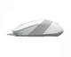 Мышь A4Tech FM10S (White) Fstyler, проводная бесшумная, USB, 1600 dpi, белая - изображение 3