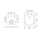 Унитаз подвесной Mixxus Premium Bevel-0301-R 515x355x365mm система смыва RIMLESS (MP6470) - изображение 3