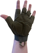 Тактические перчатки Kombat Alpha Fingerless Tactical Gloves Оливковые S (kb-aftg-olgr-s) - изображение 6