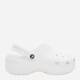 Chodaki damskie na platformie Crocs Classic Platform Clog W 206750-100 39,5 Białe (191448678484) - obraz 1