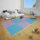 Пол-пазл Sticker Wall плюшевый ГОЛУБОЙ 60*60*1cm (D) SW-00002091 - изображение 8
