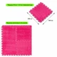 Підлога-пазл Sticker Wall плюшевий 30х30х1см Рожевий (D) SW-00002092 - зображення 2