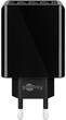 Зарядний пристрій Goobay Pro 4-way USB charger 30W Black (4040849449536) - зображення 2