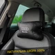 Набор автодушки 2шт на подголовник Audi / Ауди из натуральной кожи черная / Подголовник в машину - изображение 5