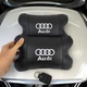 Набор автодушки 2шт на подголовник Audi / Ауди из натуральной кожи черная / Подголовник в машину - изображение 11