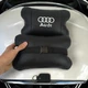 Набор автодушки 2шт на подголовник Audi / Ауди из натуральной кожи черная / Подголовник в машину - изображение 14