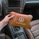 Набор подушек 2шт для автомобиля Volkswagen из натуральной коричневой кожи. Подушки на подголовник - изображение 7