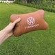 Набор подушек 2шт для автомобиля Volkswagen из натуральной коричневой кожи. Подушки на подголовник - изображение 10