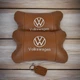 Набор подушек 2шт для автомобиля Volkswagen из натуральной коричневой кожи. Подушки на подголовник - изображение 15