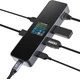 Док-станция DOCKCASE Smart USB C Hub 6-in-1 Pro, Gigabit Ethernet, HDMI 4k@60hz, PD 3.0 100w, USB-C и 2 USB-A 5 Гбит/с, многопортовый адаптер USB C для MacBook Pro/Air, Dell XPS. Цвет: Серый - изображение 1