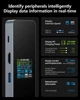 Док-станция DOCKCASE Smart USB C Hub 6-in-1 Pro, Gigabit Ethernet, HDMI 4k@60hz, PD 3.0 100w, USB-C и 2 USB-A 5 Гбит/с, многопортовый адаптер USB C для MacBook Pro/Air, Dell XPS. Цвет: Серый - изображение 3