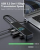 Док-станция DOCKCASE Smart USB C Hub 6-in-1, HDMI 4k@60hz, PD 3.0 100W, 3 USB-A 3.2, 1 USB-C Port, USB C, USB C Multiport Adapter для MacBook Pro/Air, M1 iPad Pro, Dell XPS. Цвет: Серый - изображение 4