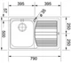 Кухонна мийка FRANKE LOGICA LINE LLL 611-79 (101.0381.810) нержавіюча сталь - зображення 3