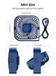 Вентилятор портативный TOPK desktop fan K50 |4,5W; 3 speed; 360 degree; USB| Синий - изображение 3