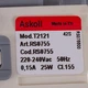 Помпа 25W T2121 Askoll для стиральных машин - изображение 3