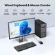 Комплект з маніпулятора миші та клавіатури UGREEN Wired Keyboard and Mouse Combo (UGR-15217) - изображение 4