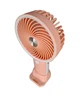 Вентилятор ручной Mini Fan HX09-1 аккумуляторный с подставкой для телефона Персиковый с белым - изображение 2