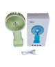 Вентилятор ручний Mini Fan HX09-1 акумуляторний з підставкою для телефону Салатовий з білим - зображення 3