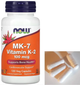МК-7 Витамин К2 Now Foods MK-7 Vitamin K-2 100 mcg 120 вег капс - изображение 3