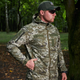 Чоловіча Куртка Combat Softshell на флісі з Капюшоном та Липучками під шеврони піксель розмір S - зображення 3