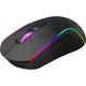 Мишка Xtrike ME GW-611 Wireless RGB Black (GW-611) - зображення 1