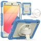 Чехол ARM Cover Apple iPad mini 1 2 3 (7.9" экран) противоударный с ремнём и подставкой 360° White/Blue - изображение 6