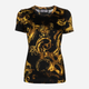 Футболка бавовняна жіноча Versace Jeans Couture vjc76hah6d8js287g89 L Чорний/Жовтий (8052019589078) - зображення 5