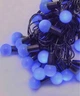 Светодиодная гирлянда "Шарики" 18мм, 7м, 40 LED, черный провод, 220В, статический режим, Синий - изображение 2