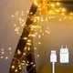 Светодиодная гирлянда роса "Фейерверк" 3м, от USB и сети 220V, 120 LED, 8 режимов, IP44, Теплый белый - изображение 1