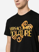 Футболка бавовняна довга чоловіча Versace Jeans Couture vjc76gahg00cj00gg89 L Чорна (8052019589658) - зображення 3