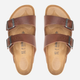 Чоловічі шльопанці Birkenstock bir1023117 42 Коричневі (4061417840302) - зображення 4