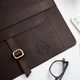 Кожаная папка для семейных документов, Dark Brown, WoodPresent - изображение 2