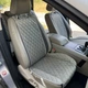 Автонакидки на сидіння з алькантари Lux Діамонд подовжений світло-сірий ромб Преміум Повний комплект - зображення 4