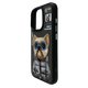 Чохол TPU+PC Nimmy 3D with Metal Buttons для iPhone 15 Колір Cat Grey - изображение 10